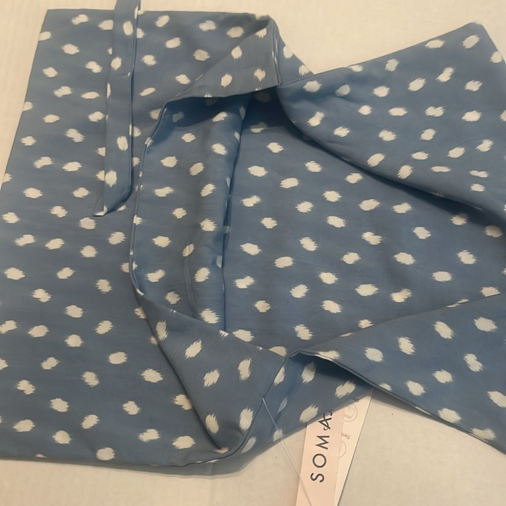 NWT Soma Rayon Challis Tank Shorts Bag Set Madras Dot Mini Daydream Size S - Picture 9 of 12